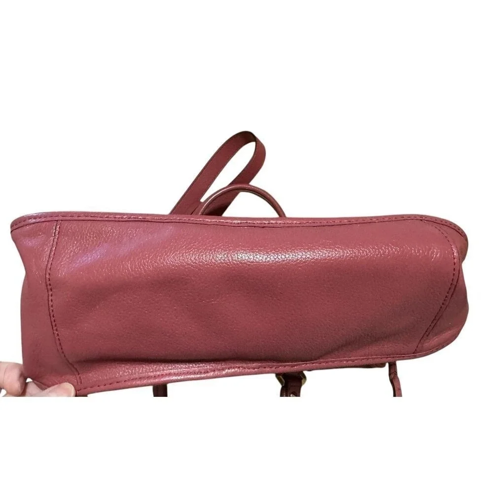 orYANY Sarah Pebble‎ Leather Satchel Crossbody Marsala with Braided Detail